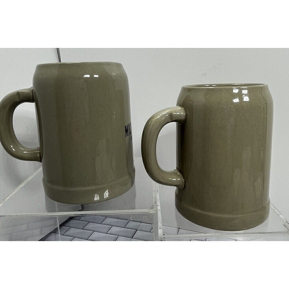 Vintage 2 MICHELOB Beer German Large Ceramic Beer Mug RARE .5L Peter Simon GERZ - Picture 7 of 13